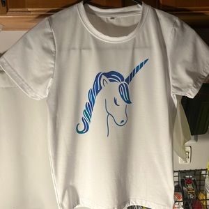 Kids t-shirt homemade unicorn.
